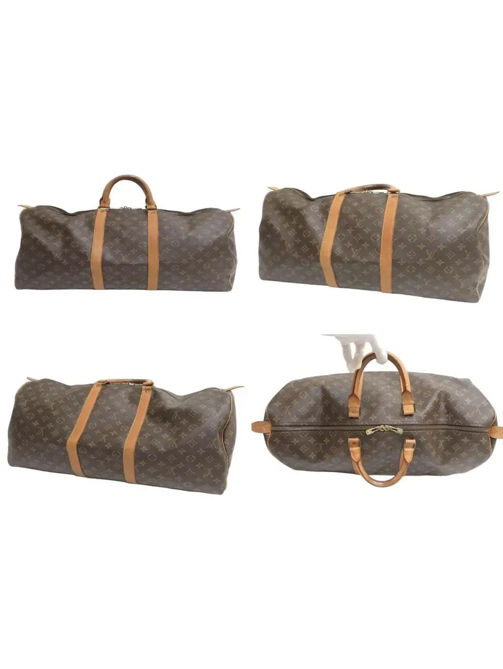1985 Louis Vuitton Monogram Duffle Boston Bag Keepall 55 853